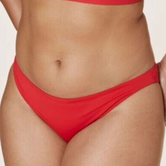 Andie Swim‎ The Cheeky Bottom Bikini Cherry Red Size Small Style AB303 - Picture 3 of 7